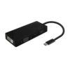 art_ais-adp20a109-0679_1-2 Conversor USB Tipo-C Aisens A109-0679/ HDMI Hembra - VGA Hembra - DVI Hembra - DisplayPort Hembra/ 15cm/ Negro