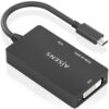 art_ais-adp20a109-0954_2 Conversor HDMI Aisens A109-0954/ USB Tipo-C Macho - DVI/HDMI/VGA Hembra/ 15cm/ Negro