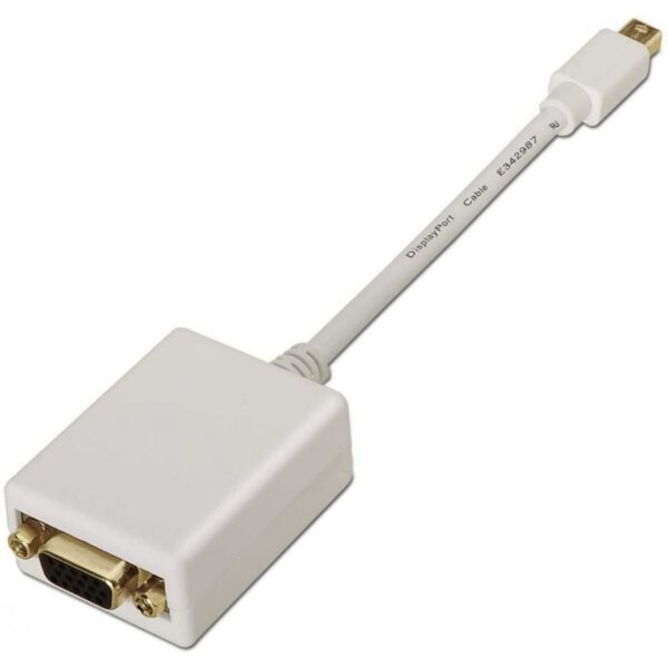 art_ais-adp20a125-0136_2 Conversor Aisens A125-0136/ Mini DisplayPort Macho - VGA Hembra/ 15cm/ Blanco
