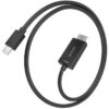 Cable Conversor Aisens A125-0886/ Mini DisplayPort Macho - HDMI 4K Macho/ 1m/ Negro