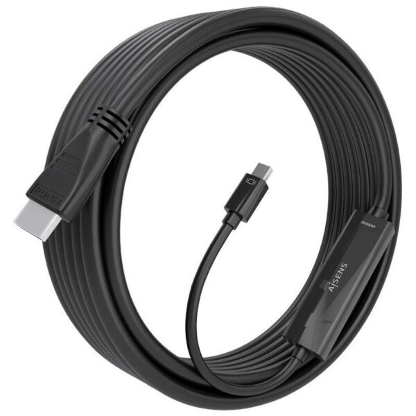 art_ais-adp20a125-0890_2 Cable Conversor Aisens A125-0890/ Mini DisplayPort Macho - HDMI 4K Macho/ 5m/ Negro