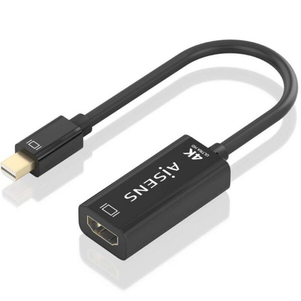 art_ais-adp20a125-0904_2 Cable Conversor Aisens A125-0904/ Mini DisplayPort Macho - HDMI Hembra/ 15cm/ Negro