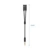 art_ais-adp20jack20a128-0416_2 Cable Estéreo Aisens A128-0416/ Jack 3.5 Macho - 2x Jack 3.5 Hembra/ 25cm/ Negro