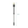 art_ais-adp20jack20a128-0418_2 Cable Estéreo Aisens A128-0418/ Jack 3.5 Hembra - 2x Jack 3.5 Macho/ 25cm/ Negro