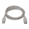 art_ais-cab20a101-0012_2 Cable Alargador USB 2.0 Aisens A101-0012/ USB Macho - USB Hembra/ Hasta 2.5W/ 60Mbps/ 1m/ Beige