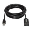 art_ais-cab20a101-0020_2 Cable Alargador USB 2.0 Aisens A101-0020/ USB Macho - USB Hembra/ Hasta 2.5W/ 60Mbps/ 15m/ Negro