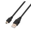 art_ais-cab20a101-0024_1-1 Cable USB 2.0 Aisens A101-0024/ USB Macho - MiniUSB Macho/ Hasta 2.5W/ 60Mbps/ 1m/ Negro