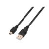 art_ais-cab20a101-0025_1-2 Cable USB 2.0 Aisens A101-0025/ USB Macho - USB Mini/ Hasta 2.5W/ 60Mbps/ 1.8m/ Negro