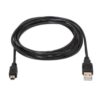 art_ais-cab20a101-0026_2 Cable USB 2.0 Aisens A101-0026/ USB Macho - MiniUSB Macho/ Hasta 2.5W/ 60Mbps/ 3m/ Negro