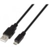 art_ais-cab20a101-0027_1-2 Cable USB 2.0 Aisens A101-0027/ USB Macho - MicroUSB Macho/ Hasta 2.5W/ 60Mbps/ 80cm/ Negro