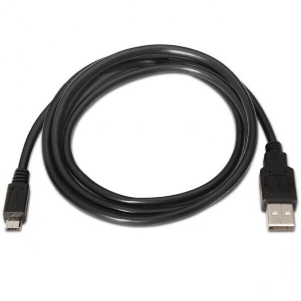 art_ais-cab20a101-0029_2 Cable USB 2.0 Aisens A101-0029/ USB Macho - MicroUSB Macho/ Hasta 2.5W/ 60Mbps/ 3m/ Negro