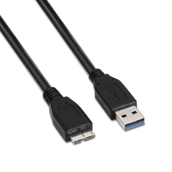 art_ais-cab20a105-0044_1-2 Cable USB 3.0 Aisens A105-0044/ USB Macho - MicroUSB Macho/ Hasta 9W/ 625Mbps/ 2m/ Negro