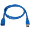 art_ais-cab20a105-0045_2 Cable Alargador USB 3.0 Aisens A105-0045/ USB Macho - USB Hembra/ Hasta 9W/ 625Mbps/ 1m / Azul