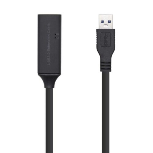 art_ais-cab20a105-0409_1-1 Cable Alargador USB 3.0 con Amplificador Aisens A105-0409/ USB Macho - USB Hembra/ Hasta 9W/ 625Mbps/ 15m/ Negro