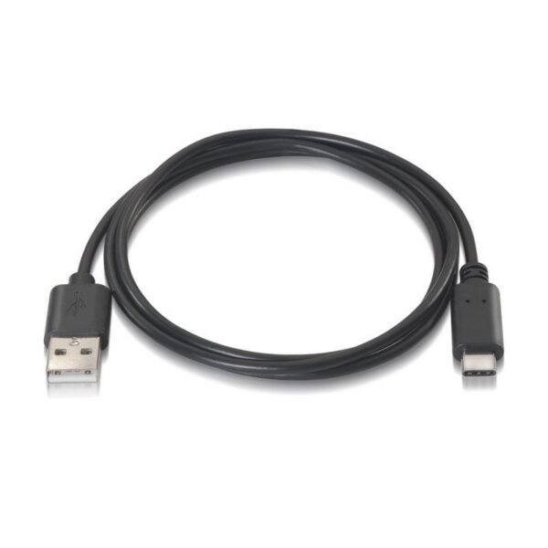 art_ais-cab20a107-0052_2 Cable USB 2.0 Tipo-C Aisens A107-0052/ USB Tipo-C Macho - USB Macho/ Hasta 9W/ 625Mbps/ 2m/ Negro