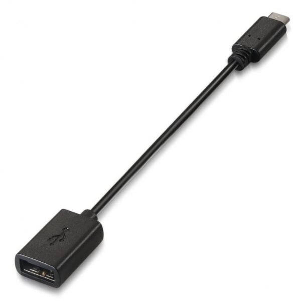 art_ais-cab20a107-0059_1-2 Cable USB 2.0 Aisens A107-0059/ USB Tipo-C Macho - USB Hembra/ Hasta 9W/ 625Mbps/ 15cm/ Negro