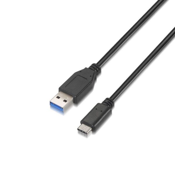 art_ais-cab20a107-0060_1-2 Cable USB 3.1 Tipo-C Aisens A107-0060/ USB Tipo-C Macho - USB Macho/ Hasta 27W/ 625Mbps/ 1m/ Negro
