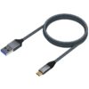 art_ais-cab20a107-0633_2 Cable USB 3.1 Tipo-C Aisens A107-0633/ USB Tipo-C Macho - USB Macho/ Hasta 27W/ 1250Mbps/ 2m/ Gris