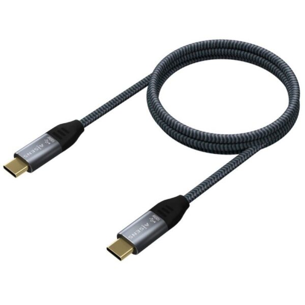 art_ais-cab20a107-0672_2 Cable USB 3.2 Tipo-C Aisens A107-0672 20GBPS 100W/ USB Tipo-C Macho - USB Tipo-C Macho/ Hasta 100W/ 2500Mbps/ 1.5m/ Gris