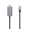 art_ais-cab20a109-0393_1-2 Cable Conversor Aisens A109-0393/ USB Tipo-C Macho - HDMI Macho/ Hasta 27W/ 1250Mbps/ 1.8m/ Negro