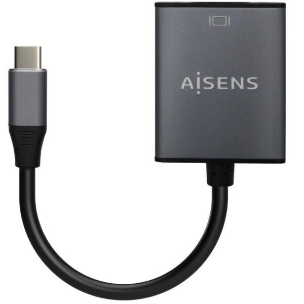 art_ais-cab20a109-0691_2 Conversor Aisens A109-0691/ USB Tipo-C Macho - VGA Hembra/ Hasta 27W/ 1250Mbps/ 15cm/ Gris