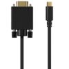 art_ais-cab20a109-0692_2 Cable Conversor Aisens A109-0692/ USB Tipo-C Macho - VGA Macho/ Hasta 27W/ 1250Mbps/ 80cm/ Negro