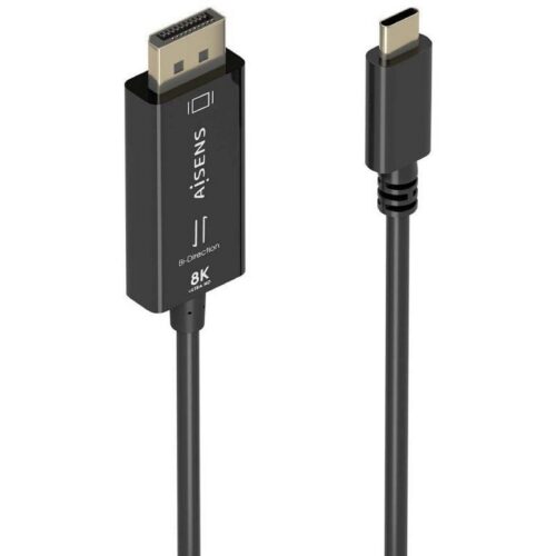 art_ais-cab20a109-0879_1-2 Cable Conversor Aisens A109-0879/ USB Tipo-C Macho - DisplayPort Macho/ 1.8m/ Negro