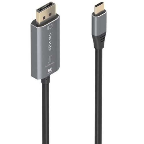 art_ais-cab20a109-0880_1-2 Cable Conversor Aisens A109-0880/ USB Tipo-C Macho - DisplayPort Macho/ 1.8m/ Negro