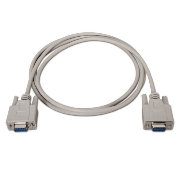 art_ais-cab20a112-0066_2 Cable Serie RS232 Aisens A112-0066/ DB9 Hembra - DB9 Hembra/ Hasta 0.15W/ 1.6Mbps/ 1.8m/ Beige