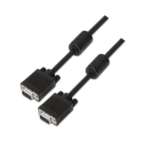 art_ais-cab20a113-0075_1-2 Cable SVGA Aisens A113-0075/ VGA Macho - VGA Macho/ Hasta 3W/ 10Mbps/ 15m/ Negro