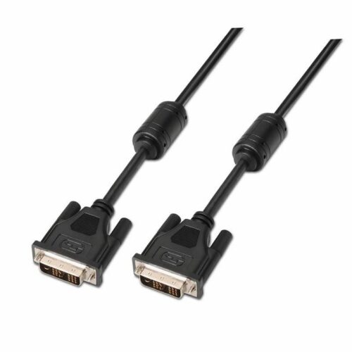 art_ais-cab20a117-0086_1-2 Cable DVI Aisens A117-0086/ DVI-D Macho - DVI-D Macho/ Hasta 3W/ 10Mbps/ 1.8m/ Negro