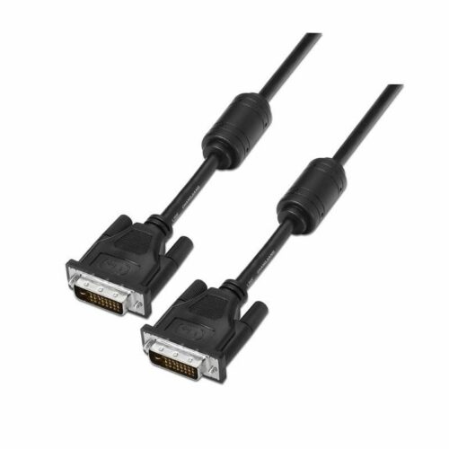 art_ais-cab20a117-0089_1-2 Cable DVI Aisens A117-0089/ DVI-D Macho - DVI-D Macho/ Hasta 3W/ 10Mbps/ 1.8m/ Negro