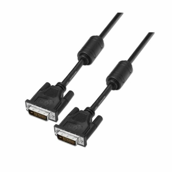 art_ais-cab20a117-0089_1-2 Cable DVI Aisens A117-0089/ DVI-D Macho - DVI-D Macho/ Hasta 3W/ 10Mbps/ 1.8m/ Negro