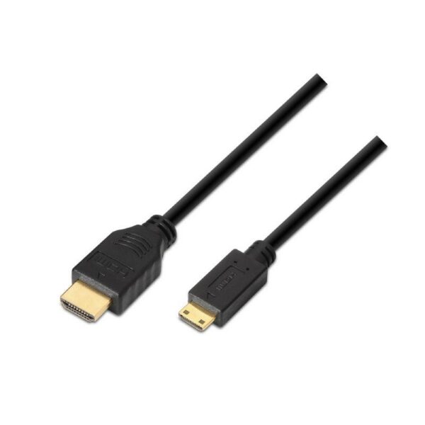 art_ais-cab20a119-0115_1-2 Cable HDMI Aisens A119-0115/ HDMI Macho - Mini HDMI Macho/ Hasta 10W/ 720Mbps/ 3m/ Negro