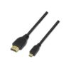 art_ais-cab20a119-0117_1-2 Cable Micro HDMI Aisens A119-0117/ HDMI Macho - Micro HDMI Macho/ Hasta 10W/ 720Mbps/ 1.8m/ Negro