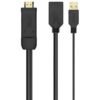 art_ais-cab20a122-0642_1-2 Cable Conversor 4K Aisens A122-0642/ HDMI Macho - DisplayPort Hembra - USB Macho/ Hasta 10W/ 2250Mbps/ 10cm + 10cm/ Negro