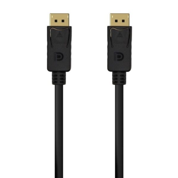 Cable DisplayPort 1.2 4K Aisens A124-0549/ DisplayPort Macho - DisplayPort Macho/ Hasta 5W/ 2300Mbps/ 1.5m/ Negro
