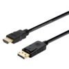 art_ais-cab20a125-0364_1-2 Cable Conversor Aisens A125-0364/ DisplayPort Macho - HDMI Macho/ Hasta 5W/ 2300Mbps/ 2m/ Negro