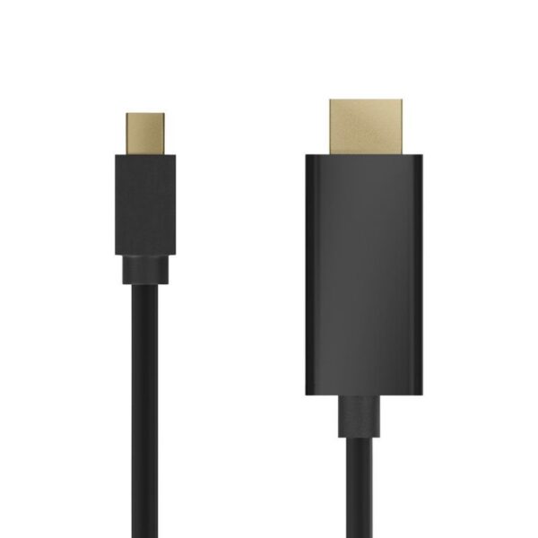 art_ais-cab20a125-0458_2 Cable Conversor Aisens A125-0458/ Mini DisplayPort Macho - HDMI Macho/ Hasta 5W/ 2300Mbps/ 3m/ Negro