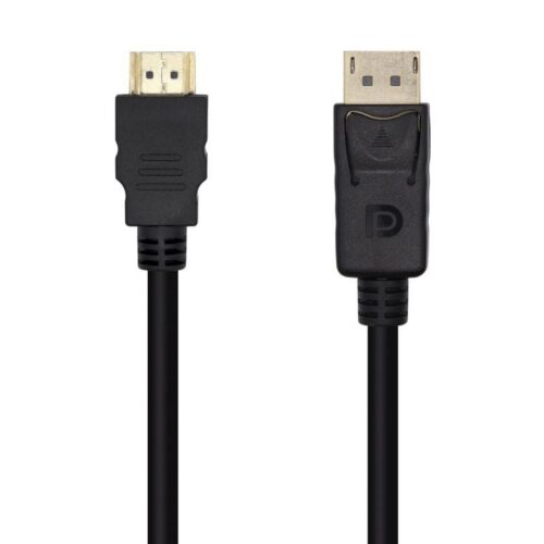 art_ais-cab20a125-0459_1-2 Cable Conversor Aisens A125-0459/ DisplayPort Macho - HDMI Macho/ Hasta 5W/ 2300Mbps /1m/ Negro