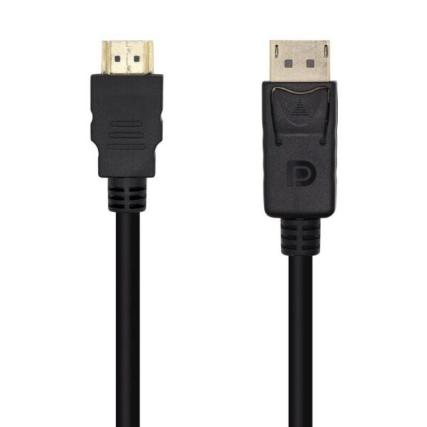 art_ais-cab20a125-0460_1-1 Cable Conversor Aisens A125-0460/ Displayport Macho - HDMI Macho/ Hasta 5W/ 2300Mbps/ 3m/ Negro