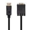 art_ais-cab20a125-0462_1-2 Cable Conversor Aisens A125-0462/ DisplayPort Macho - VGA Macho/ Hasta 5W/ 2300Mbps/ 3m/ Negro