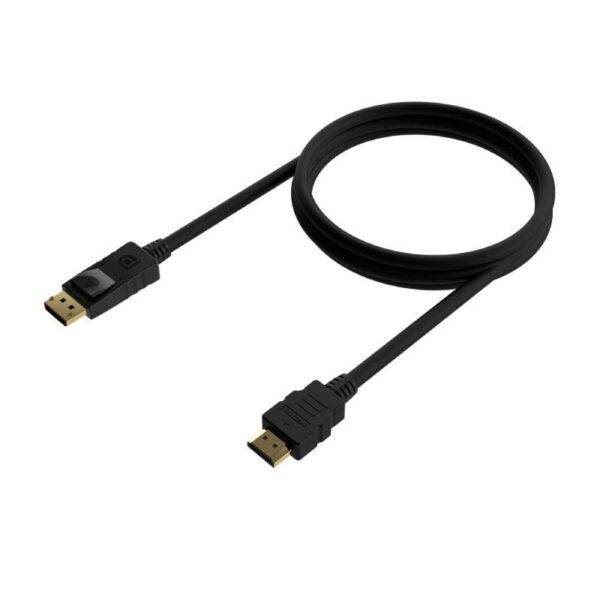 art_ais-cab20a125-0550_2 Cable Conversor Aisens A125-0550/ Displayport Macho - HDMI Macho/ Hasta 5W/ 2300Mbps/ 50cm/ Negro