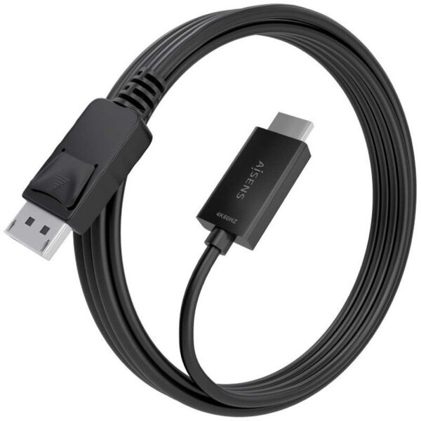 art_ais-cab20a125-0895_2 Cable Conversor Aisens A125-0895/ DisplayPort Macho - HDMI 4K Macho/ 3m/ Negro