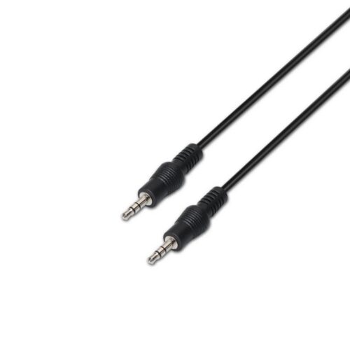 art_ais-cab20a128-0144_1-1 Cable Estéreo Aisens A128-0144/ Jack 3.5 Macho - Jack 3.5 Macho/ Hasta 0.1W/ 10m/ Negro