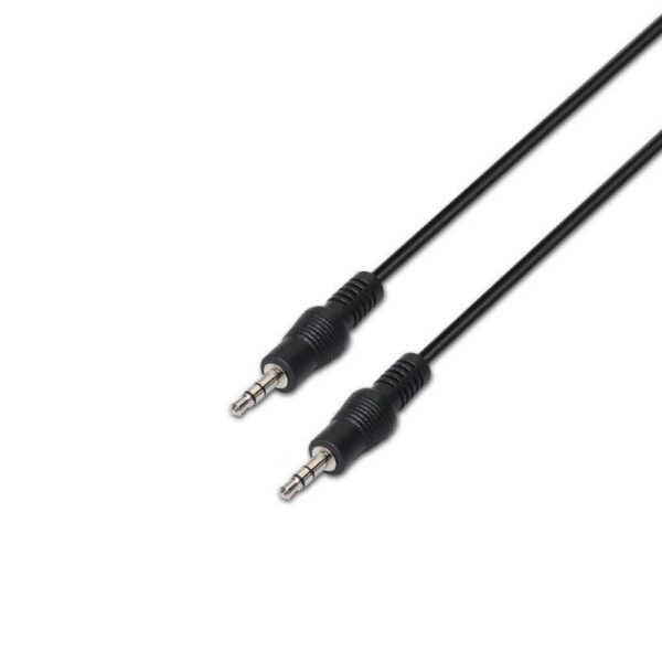 art_ais-cab20a128-0144_1-1 Cable Estéreo Aisens A128-0144/ Jack 3.5 Macho - Jack 3.5 Macho/ Hasta 0.1W/ 10m/ Negro
