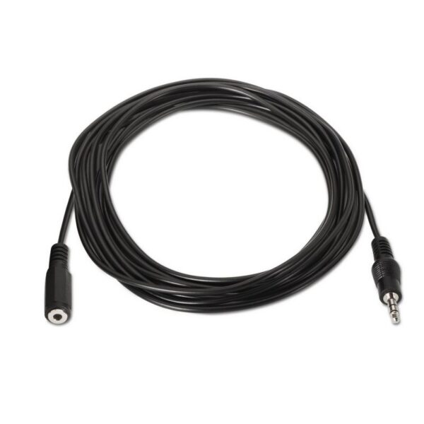 art_ais-cab20a128-0146_2 Cable Estéreo Aisens A128-0146/ Jack 3.5 Macho - Jack 3.5 Hembra/ Hasta 0.1W/ 3m/ Negro