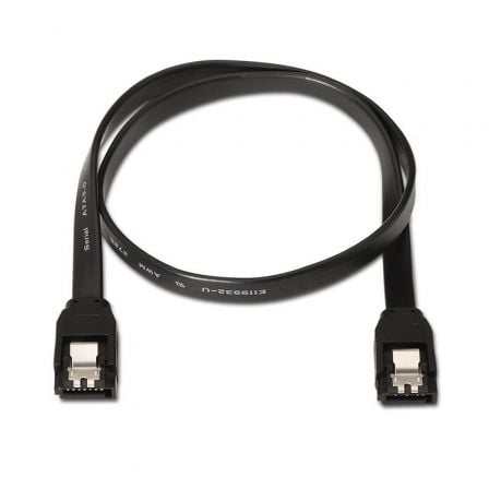 art_ais-cab20a130-0157_1-1 Cable SATA III Aisens A130-0157/ SATA Hembra - SATA Hembra/ Hasta 0.1W/ 768Mbps/ 50cm/ Negro