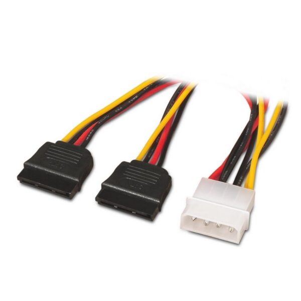 art_ais-cab20a131-0161_2 Cable Duplicador de Alimentación Aisens A131-0161/ Molex 4 PIN Macho - 2x SATA Hembra/ Hasta 54W/ 20cm