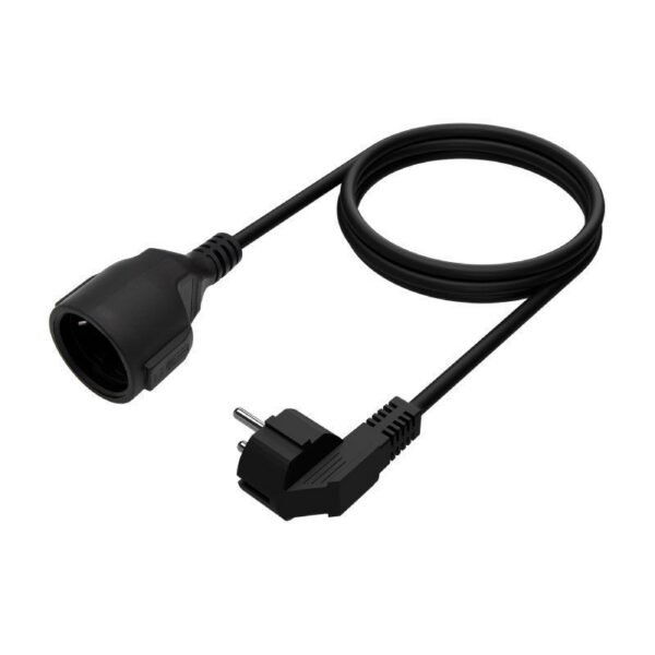 art_ais-cab20a132-0602_2 Cable Alargador de Alimentación Aisens A132-0602/ CEE7 Macho - CEE7 Hembra/ Hasta 1500W/ 5m/ Negro